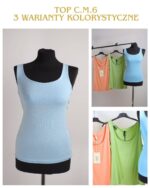 Włoski Top Basic – Szerokie Ramiączka