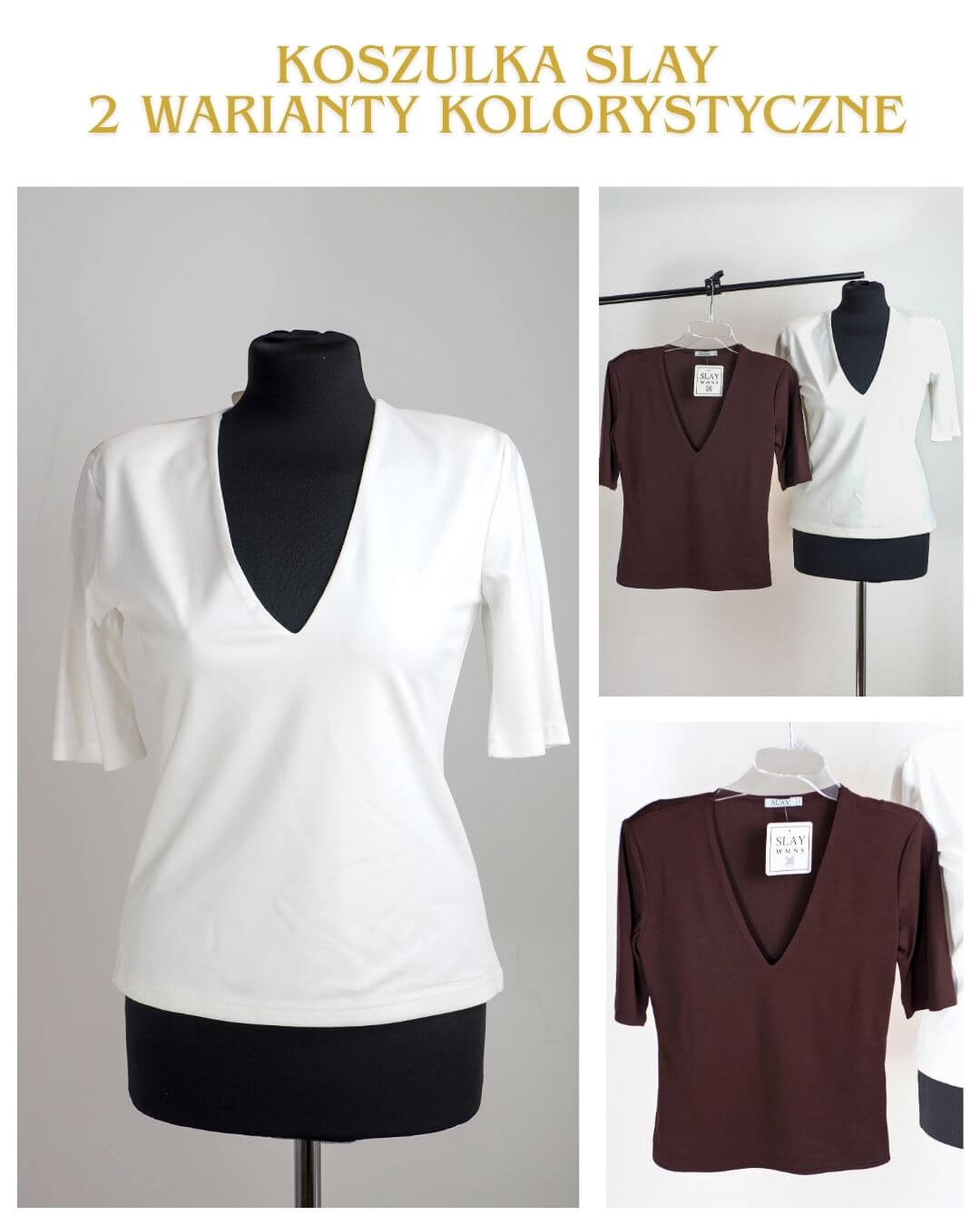 Komplet 1 (17) (1) Elegancka Bluzka SLAY – Minimalizm i Klasyka - obrazek 1