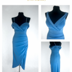 Elegancka Sukienka Midi z Rozcięciem – Rozmiar Uniwersalny