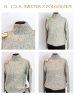Sweter z półgolfem – Szary
