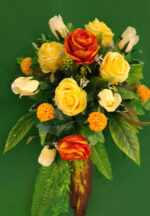 Ekskluzywny komplet nagrobny – Stroik + Bukiet (Rękodzieło, Dociążony) - obrazek 3